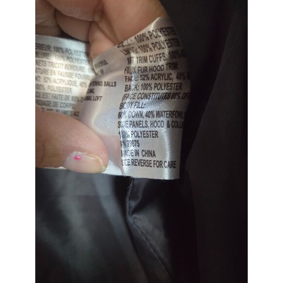 Michael Kors Women Black Down & Waterfowl Filling Long Puffer Jacket size Medium - Picture 11 of 12